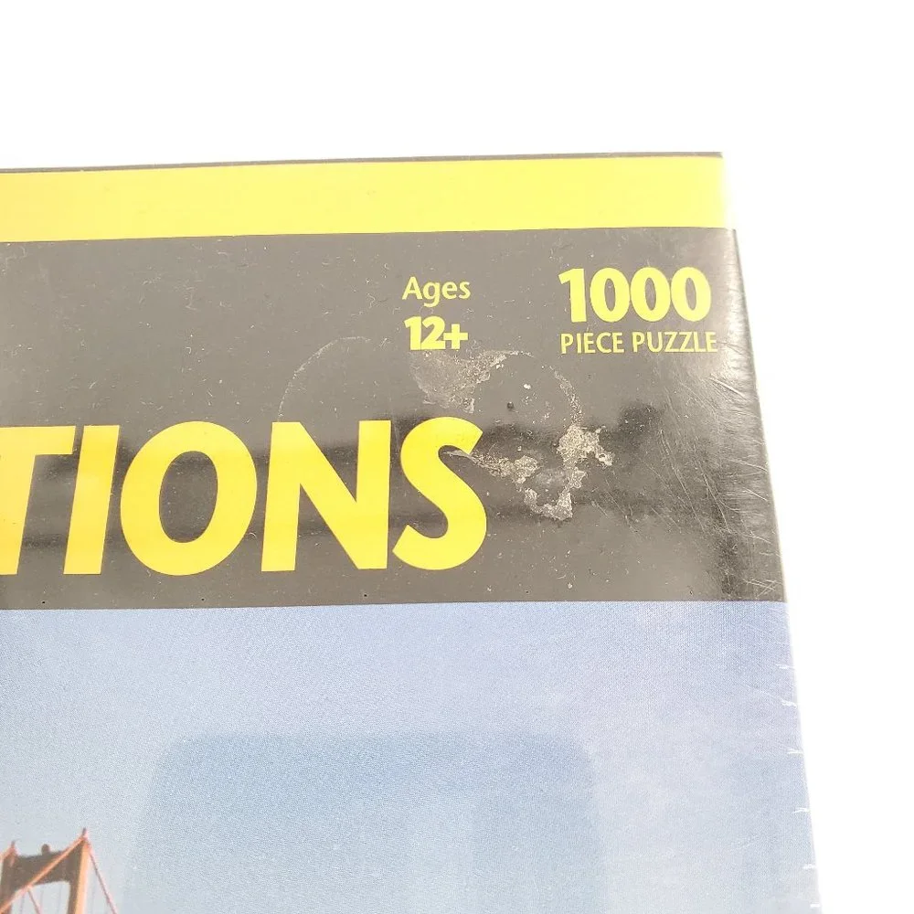 National Geographic 1000 Piece Puzzle Destinations Golden Gate Bridge New 12+